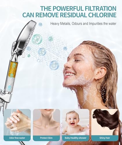 SR SUN RISE Shower Filter for Handheld Shower Head, NSF Certified 8 Pack Replacement Filters for Hard Water Remove Chlorine and Harmful Substances Only Fits SR SUN RISE Shower Head - Image 5