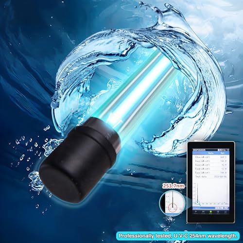 Large Powerful Turtle Tank Filter U V-ery for 40-155 Gal, Low Water Filter Turtle Water Filter for Amphibians Frog Fish Fresh Saltwater Cloudy Green Water Crystal Clear with Turtle Tank Deodorization - Image 3