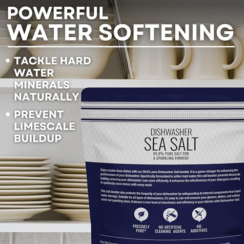 Sea Salt Superstore Dishwasher Salt, Natural Water Softener, 5 lb Pouch - Image 4
