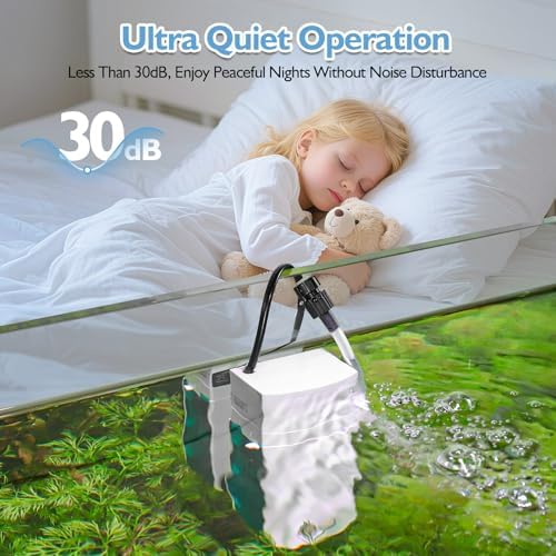 AQQA Aquarium Filter, 3W, 5-10 Gallon Tank - Image 5