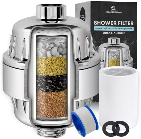 AquaHomeGroup Shower Head Filter, 5-Stage, Resin, Carbon, KDF - Image 6