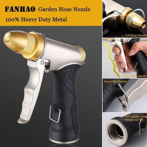 FANHAO Metal Water Hose Nozzle Heavy Duty, High Pressure, Leak Proof - Image 3