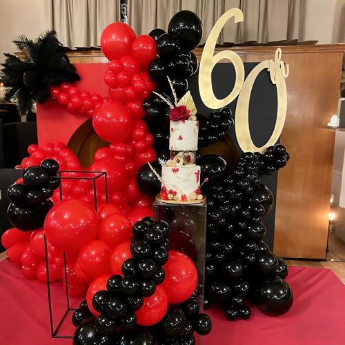 Red and Black Balloon Arch Kit，129Pcs Black and Red Balloons - Image 4