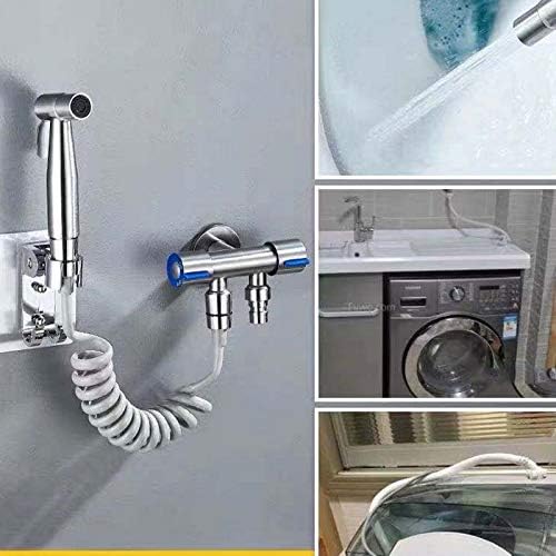 JSEIAJB Handheld Bidet Toilet Sprayer, Premium Stainless Steel Bathroom Bidet Sprayer Set, Baby Cloth Diaper Sprayer wit - Image 2