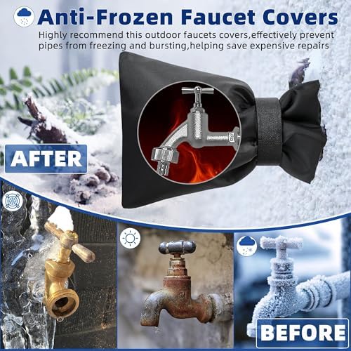 Outdoor Faucet Covers for Winter 4 Pack Reusable (Velcro) - Image 3