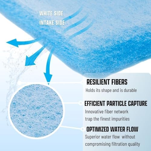 Aquarium Filter Media Pad Cut to Fit Roll, 12" x 72" (6 ft) - Image 2