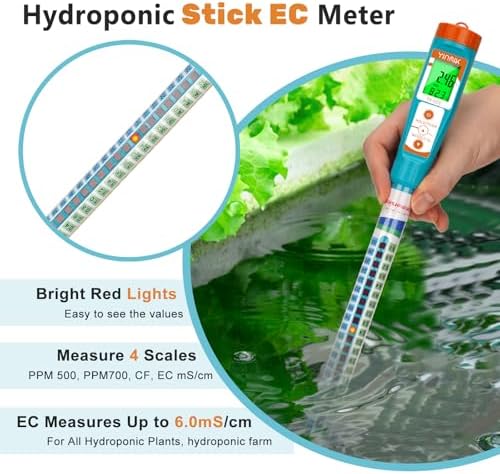 YINMIK PPM Meter,EC Meter Hydroponics Conductivity Tester Stick for Growing - Image 4