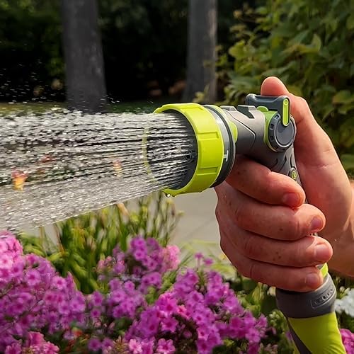Flexzilla 7-Pattern Adjustable Flow Garden Hose Nozzle Sprayer with Easy to Use Thumb Control, Lightweight & Durable - Image 4
