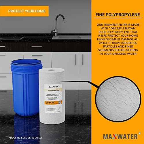 Max Water 5 Micron 10 x 4.5 Whole House Sediment Water Filter Replacement Cartridge Compatible With DGD-5005, AP810, SDC-45-1001, HD-950A, WFHD13001B, 2-Pack - Image 5