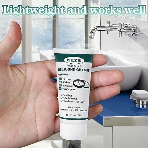 KEZE Waterproof Food Grade Silicone Lubricant Plumbers Grease for O Rings - Image 6