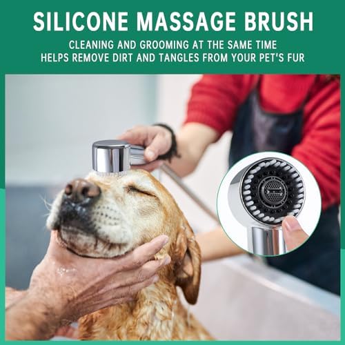 3 Mode Dog Shower Attachment with Long Hose & Outdoor Adapter - Image 3