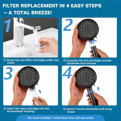 Shower Filter Compatible with Cobbe Shower Head Filter Replacement - Image 7