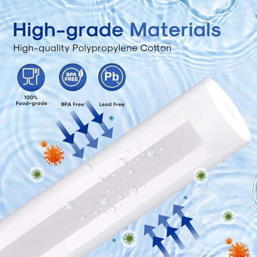 ICEPURE 5 Micron 4.5" x 20" Whole House Sediment Water Filter, 3PACK - Image 5