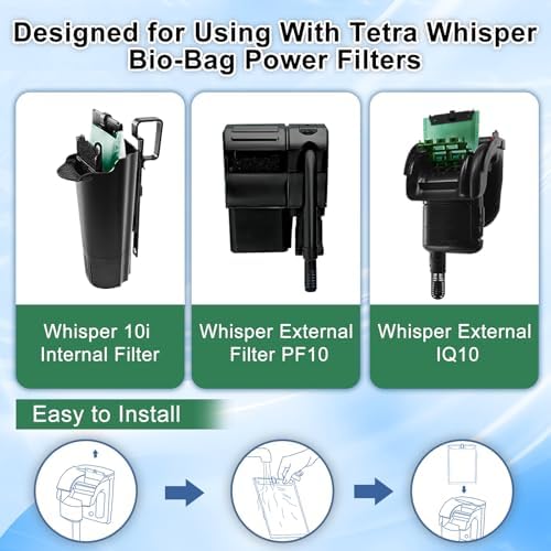 driamor 6 Pack Medium Filter Cartridges Replacement Compatible with Whisper 10i/IQ10/PF10 Aquarium Filter 5-10 Gallons - Image 6