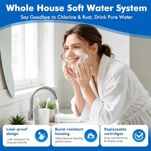 3-Stage Whole House Water Softener System, Extra 2 Sets Filter Included - Image 3