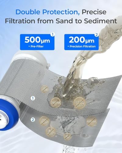 Waterdrop BG103 Mega Spin Down Sediment Filter, 500 + 200 Micron - Image 5