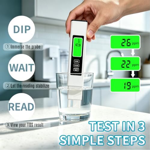 4-in-1 TDS Meter, Water Tester with TDS EC Temp(°C/°F) Readings - Image 5