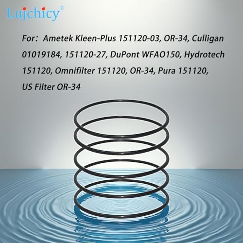 W34-OR 5/Pack Replacement American Plumber, Water Filter for American Plumber 4-1/8" X 3-7/8 X 1/8，152030 Filter O-Ring Fits Pentek 151120 Water Filter Housing - Image 3