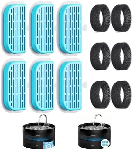 GIOTOHUN Cat Water Fountain Filter: 12 Cat Fountain Filter Replacement by GIOTOHUNPetLife