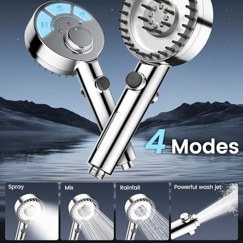 Filtered Shower Head with Handheld, High Pressure Showerhead with Filters - Image 3