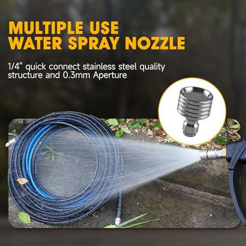 Sewer Jetter Kit for Pressure Washer 100ft, 1/4 Inch NPT, 5800PSI - Image 5