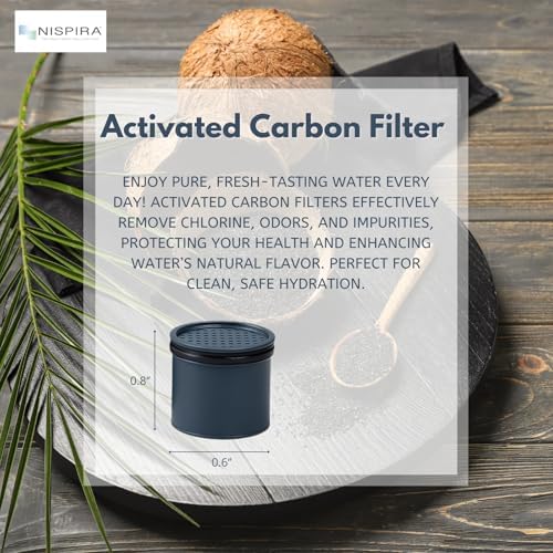 Nispira Carbon Water Filter Replacement Compatible with Lifestraw Go Series, Lifestraw Steel, Lifestraw Universal Water Bottle, 2 Packs - Image 3