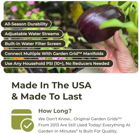 Garden Grid 2x8 | Garden Irrigation System | Pre-Built, Full-Coverage Water - Image 4