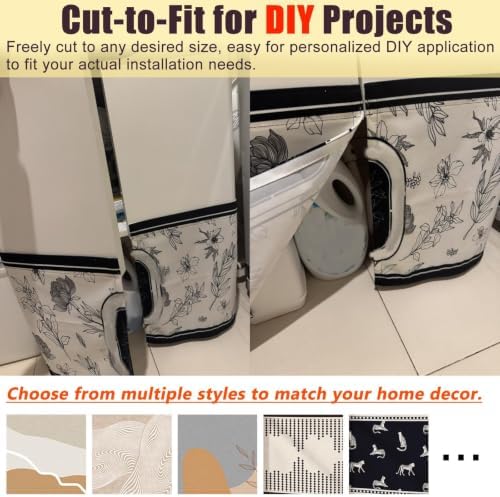 Kitchen Gas Water Heater Decoration Cover, Custom Fabric Boiler Concealer - Image 5