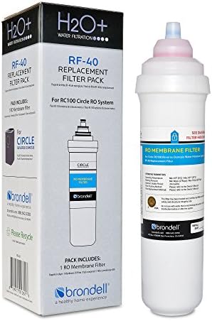 Brondell RF-40 Membrane Water Filter Replacement for Circle Under Sink Reverse Osmosis Filtration System, Lasts 24 Months by Brondell