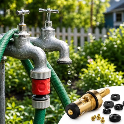 KEZE 114 PCS Faucet Washers Assorted Kit with Brass Bibb Screws Assortment - Image 4