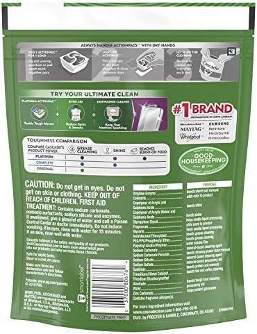 Cascade ActionPacs Dishwasher Detergent Fresh Scent, 37 ct (Pack of 4) - Image 2