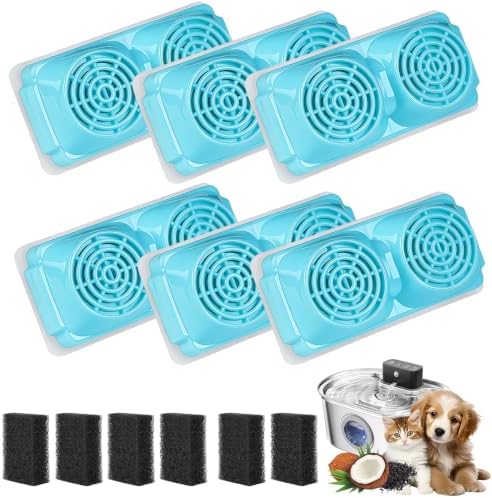 6-Pack Pet Water Fountain Filter Compatible with Emdoro Pet Water Fountains by Unknown