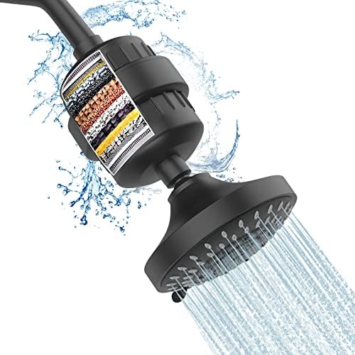 FEELSO Shower Head with Shower Filter, Filtered Shower Head for Hard Water by FEELSO