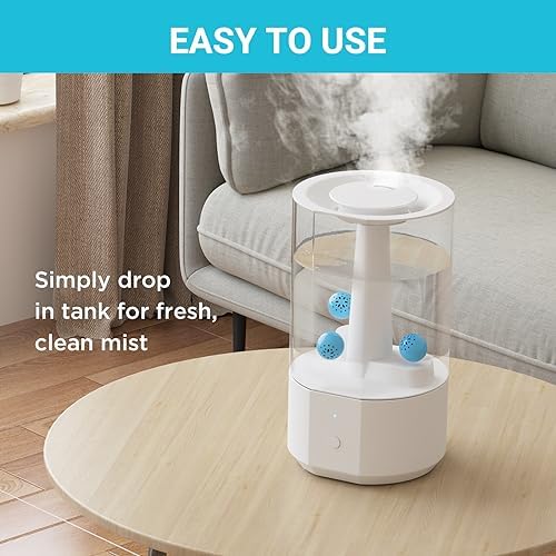 Livatro Humidifier Cleaning Ball – Fight Humidifier Mold and Bacteria with Humidifier Cleaner, Prevents Hard Water Build-Up, Eliminates White Dust, Removes Odor, For All humidifiers, Fish Tank - Image 4
