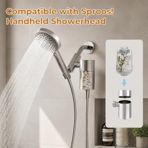 1 Pack Replacement Shower Filter for Sproos! Shower Head,2-stage filtration - Image 2