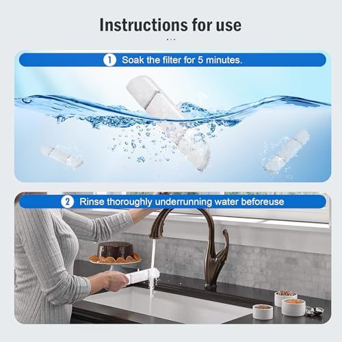 8 Packs Replacement Filters for DownyPaws Battery Operated Cat Water Fountain DPWFP6, 4 Months Set of Replacement Filters for DownyPaws 84oz/2.5L Fursink Wireless Pet Water Fountain - Image 5