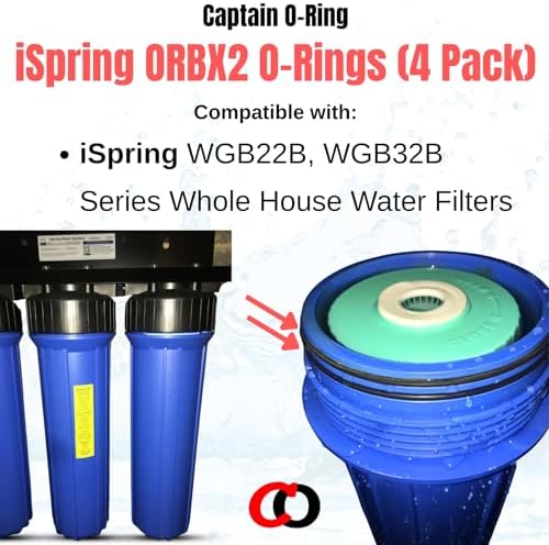 Captain O-Ring – Replacement ORBX2 O-Rings for iSpring WGB22B, WGB32B Series Whole House Water Filter (4 Pack) - Image 2