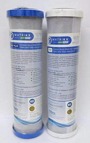 Matrikx Brand Compatible Carbon Pre and Post RO Filter to replace GE FX12P (2pack) by Unknown