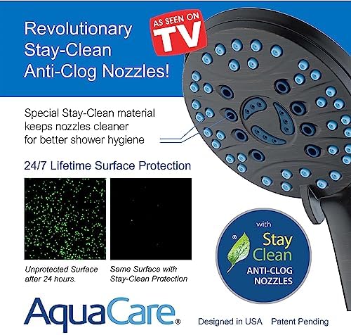 AquaCare 48-mode High Pressure 3-way Shower Head Combo w/ 2-mode Power Wash - Image 5