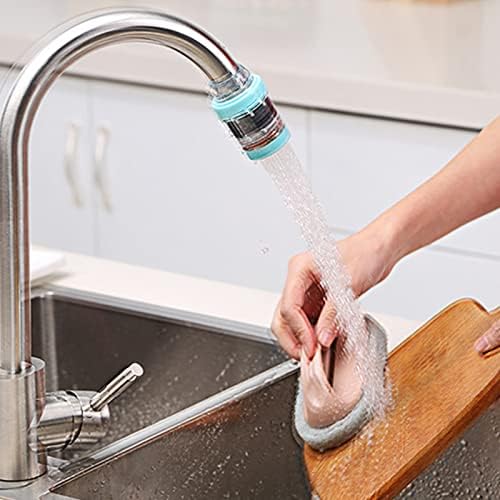 2 Pack Faucet Water Filter, Faucet Mount Filters Purifier Kitchen Tap Filtration Activated Carbon Removes Chlorine Fluoride Heavy Metals Hard Water for Home Kitchen Bathroom(White) - Image 5