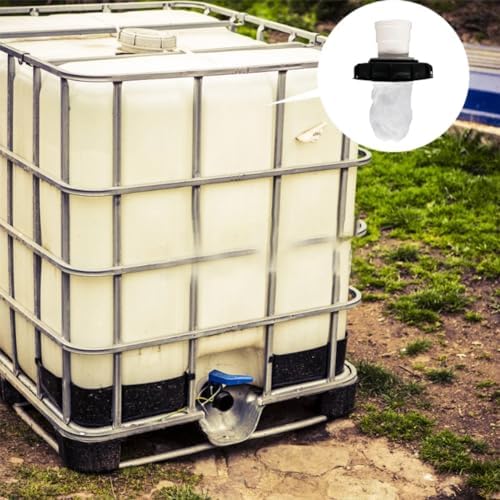 samou IBC Lid Filter 165 mm Straight Ton Barrel Cover with Nylon Washable IBC Tank Lid Filter for mounting on IBC Container Rainwater Tank IBC 1000 Liters DN150 - Image 4