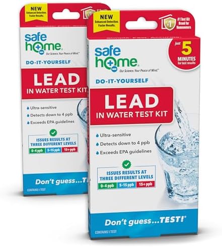 Safe Home DIY Lead in Drinking Water Combo Test Kit- (2 Pack) by SafeHomeWaterQualityTestKits