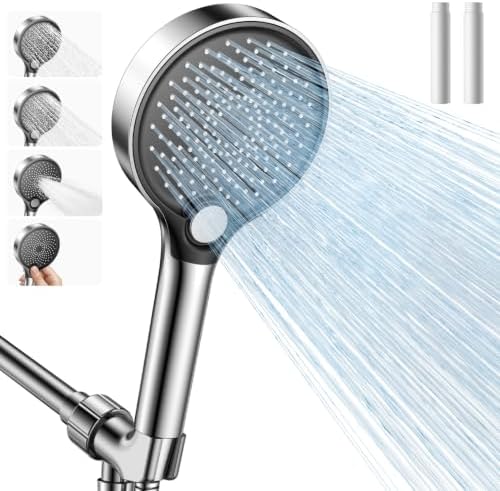 Filtered Shower Head with Handheld for Hard Water by HOME