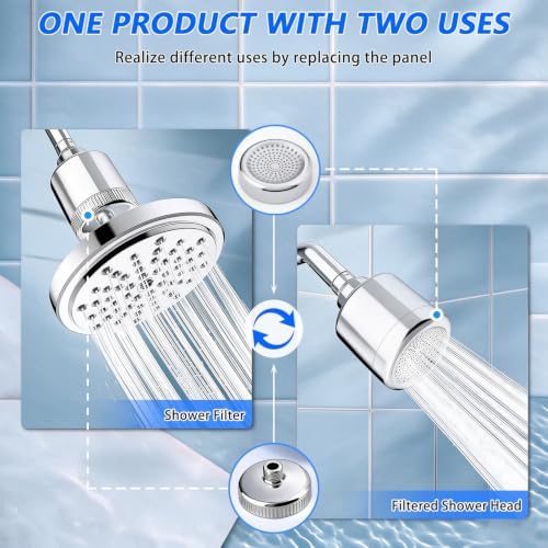 2 in 1 Shower Filter and Filtered Shower Head for Hard Water - Image 2