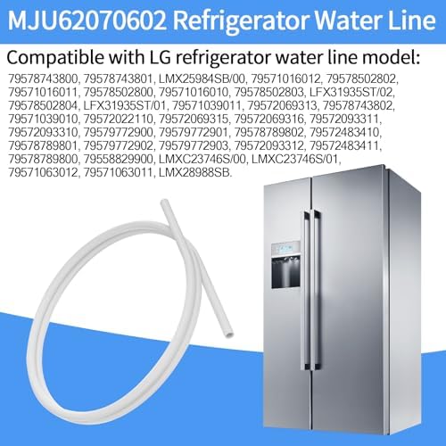 MJU62070602 Refrigerator Water Line for LG Refrigerator Water Tube 6.56 FT - Image 3