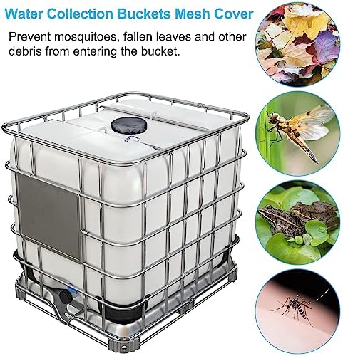 IBC Mesh Cover For 275 Gallon IBC Tote Cover 9.8 Inch 4 Pcs - Image 2