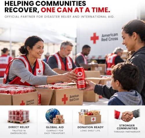 American Red Cross Licensed Emergency Canned Water by Aqua Emergency – Full Pallet (144 Cases/1,728 Cans) – 16 fl oz, 50-Year Shelf Life, Hermetically Sealed Aluminum Cans, BPA-Free, Purified Water by Reverse Osmosis, Emergency & Everyday Preparedness - Image 6
