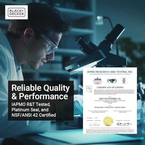 BLACK+DECKER Whole House Replacement Filter Set| Water Filter with 3 Stage Filtration System | Top-Tier Anti-Scale Filter | IAPMO R&T Tested, Platinum Sealed, and NSF/ANSI 42 Certified - Image 7