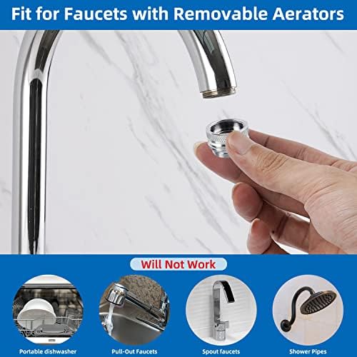 11pcs Faucet Adapter Kit, Brass Faucet Aerator Adapter Set Male Female - Image 4