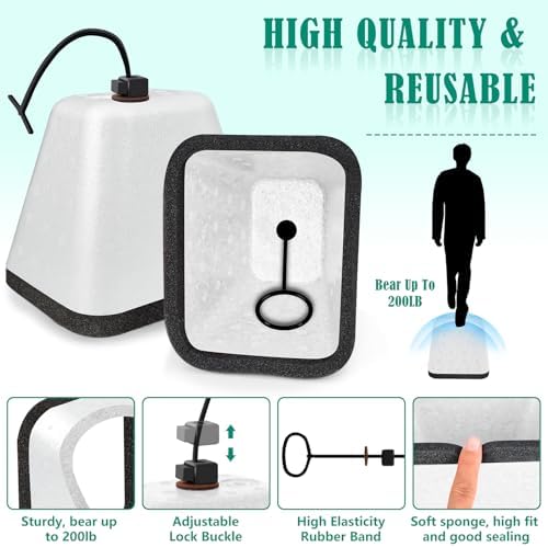2 Pack Outdoor Faucet Covers for Winter, Heavy Duty Faucet Spigot Covers - Image 3